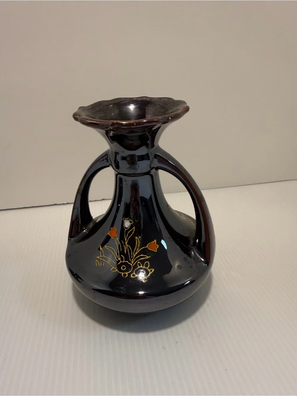 50’s-60’s Vintage Mid-Century Japan Floral Bud Vases - Set of 2